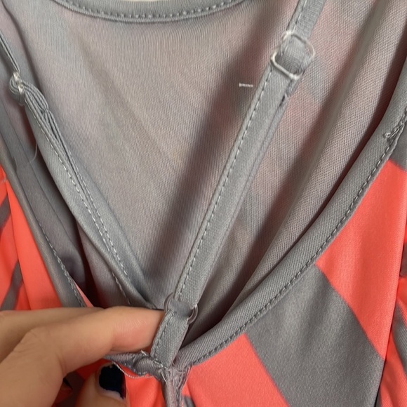 Bailey blue Coral and Gray Geometric Maxi Dress - Picture 4 of 6